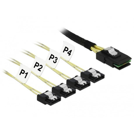 Delock mini SAS SFF-8087 > 4x SATA 7-bens adapter (1 meter)