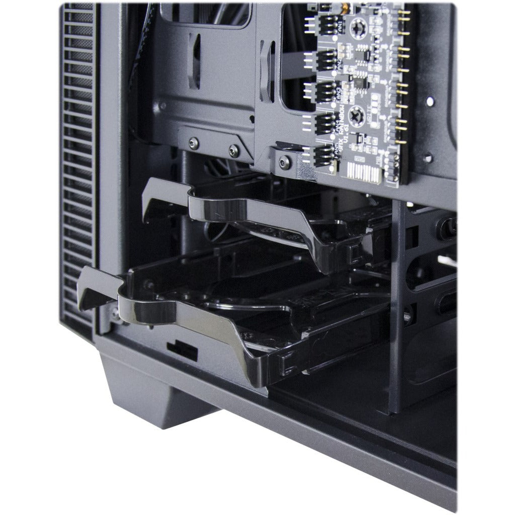 Inter-tech x-608 infinity mikro midi tårnhus (sort | 1x USB-A | 1x USB-C | RGB | vindue)
