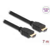 Delock højhastigheds HDMI-kabel (sort, 7 meter, 8k 60hz, 48 gbps)
