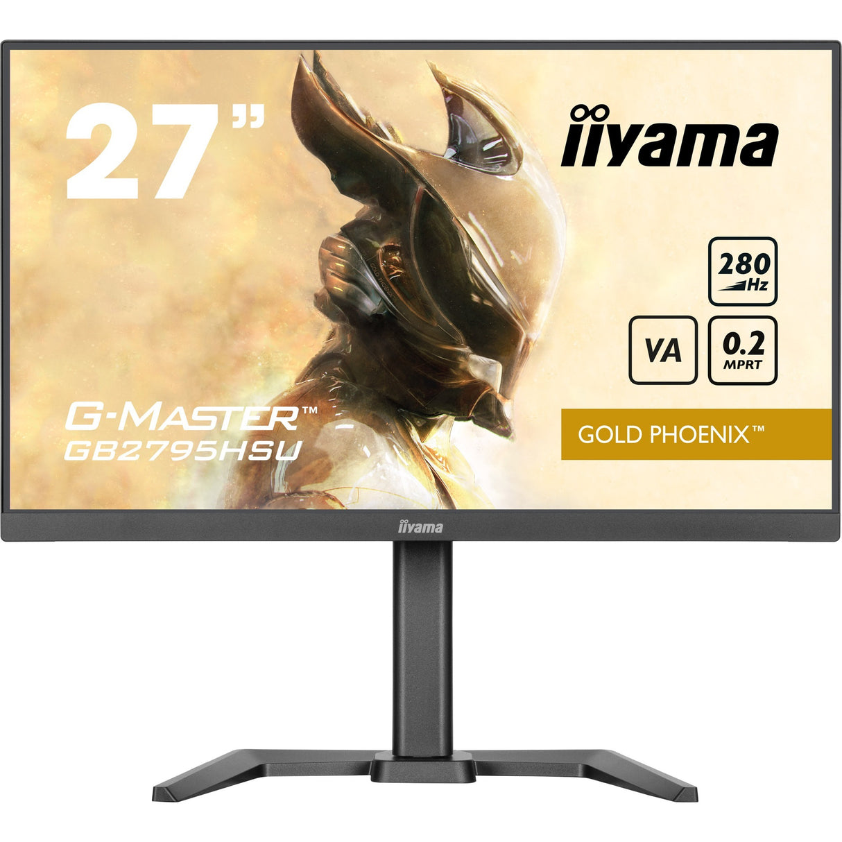 Iiyama G-Master Gold Phoenix GB2795HSU-B1 27 spilleskærm (sort, HDMI, DisplayPort, 4x USB-A, 280 Hz)