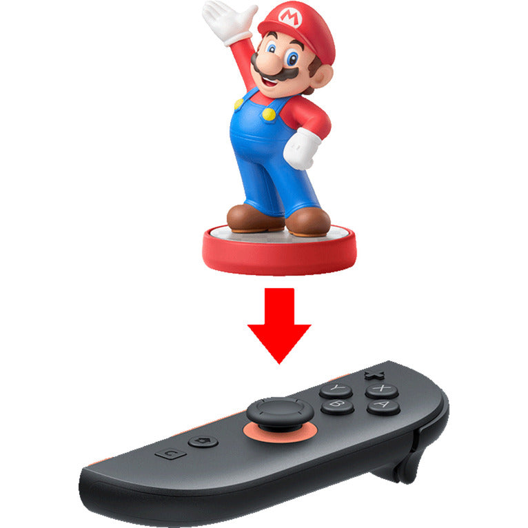 Nintendo joy-con 2 - højre gamepad (sort lys rød)