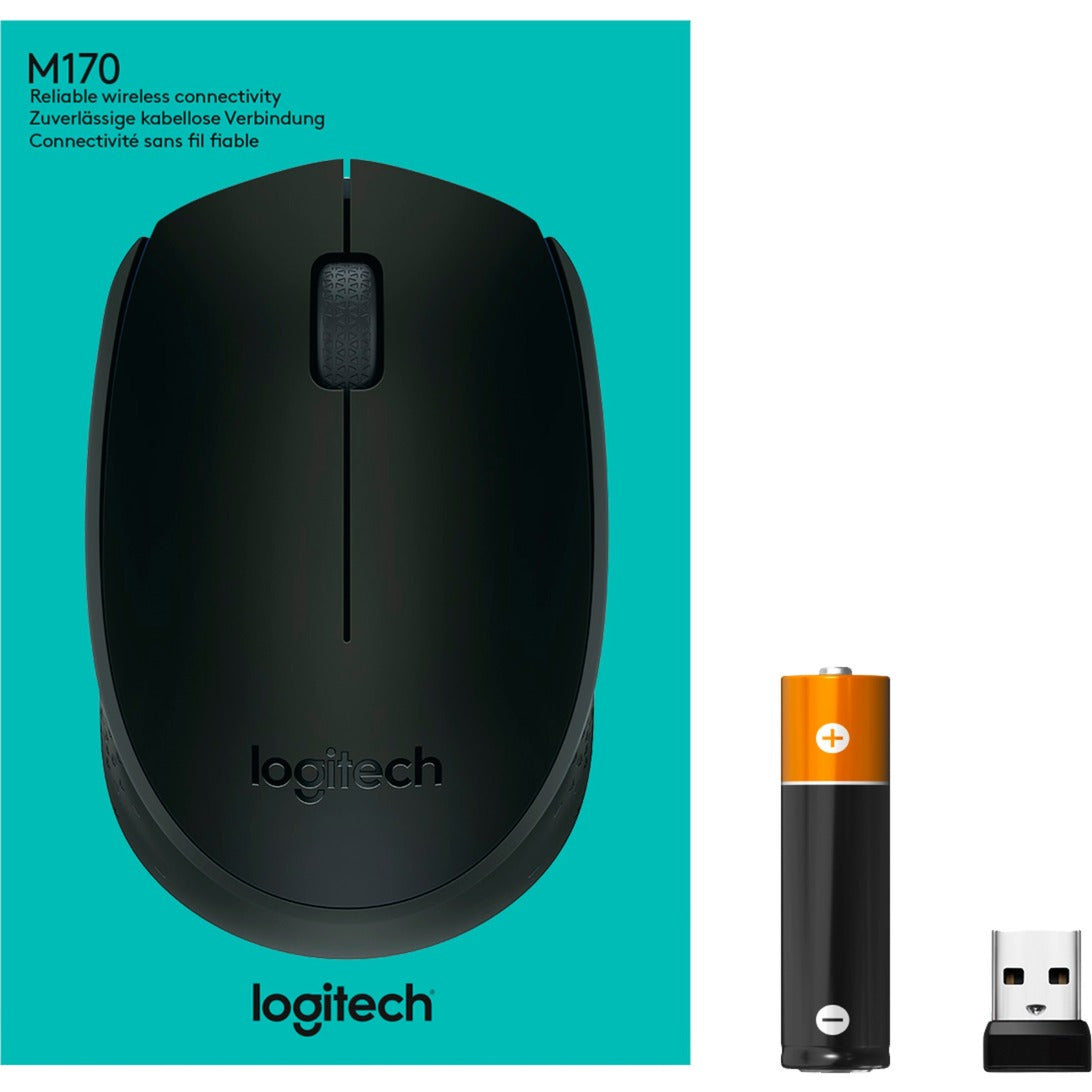 Logitech b170 mus (sort, trådløs)