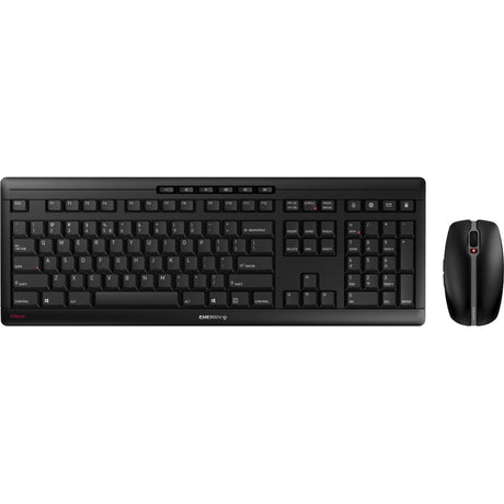 Cherry stream desktop trådløst skrivebordssæt (sort, eu-layout (qwerty), sx sakseteknologi, 100 %, 1000 - 2400 dpi)