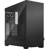 Fractal design pop lydløs sort tg klar tonet midi tårnhus (sort | 2x USB-A | hærdet glas)