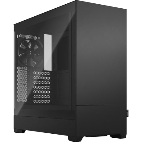 Fractal design pop lydløs sort tg klar tonet midi tårnhus (sort | 2x USB-A | hærdet glas)
