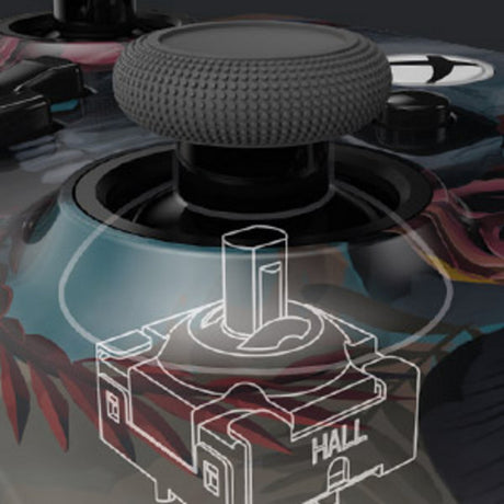 Powera advantage plus kablet controller til xbox series x|s - bloom gloom (sølv, xbox series x|s, xbox one, pc)