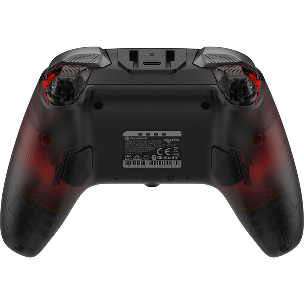 Gamesir Cyclone 2 Multiplatform Controller - Shadow Black (Sort Rød, USB 2,4 GHz Bluetooth, Switch, Android, iOS, PC)