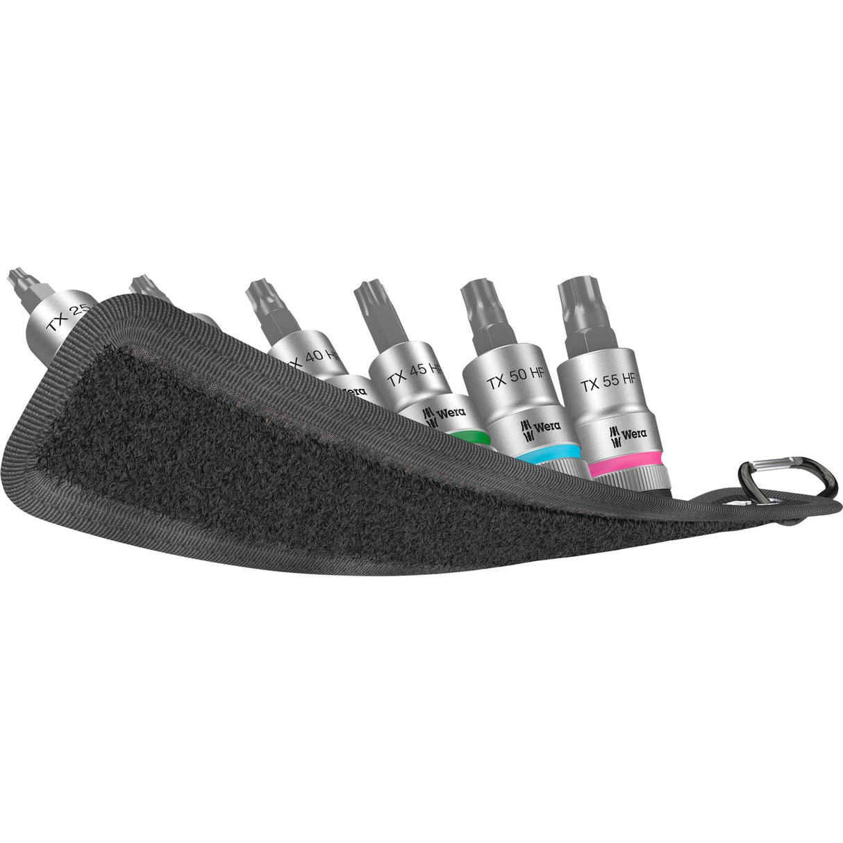 Wera belt c 3 zyklop topnøglesæt, 1 2 topnøgle (sort, 6-delt, med holdefunktion)