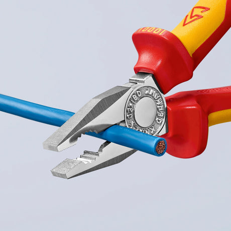 Knipex kombitang 03 06 180 kombitang (rød gul, VDE testet)