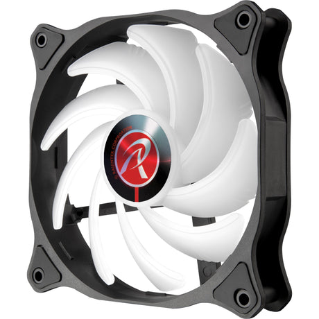 Raijintek eos 12 rbw add-2 rgb case fans (sort, 2 stk, 120 x 120 x 25 mm, pwm)