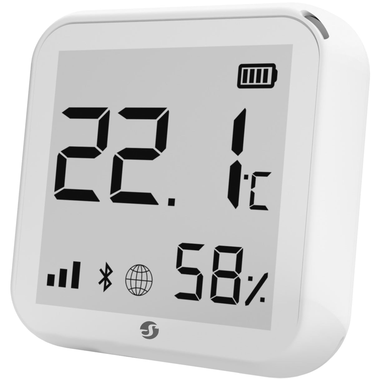 Shelly plus h t temperatur- og fugtmåler (hvid, WiFi, Bluetooth)