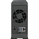 Synology diskstation ds124 nas (sort, USB-A 3.2 (5 GBit s))