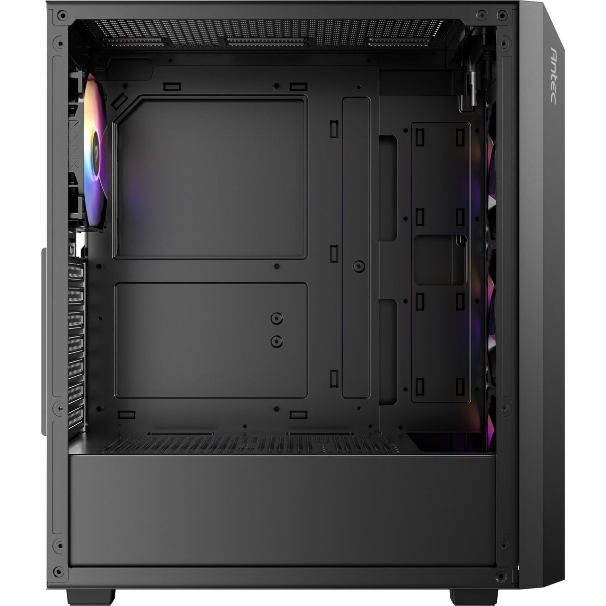 Antec ax67 argb midi tårnhus (sort | 3x usb-a | hærdet glas)