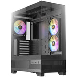Antec cx700 argb midi tårnhus (sort | 1x USB-A | 1x USB-C | hærdet glas)