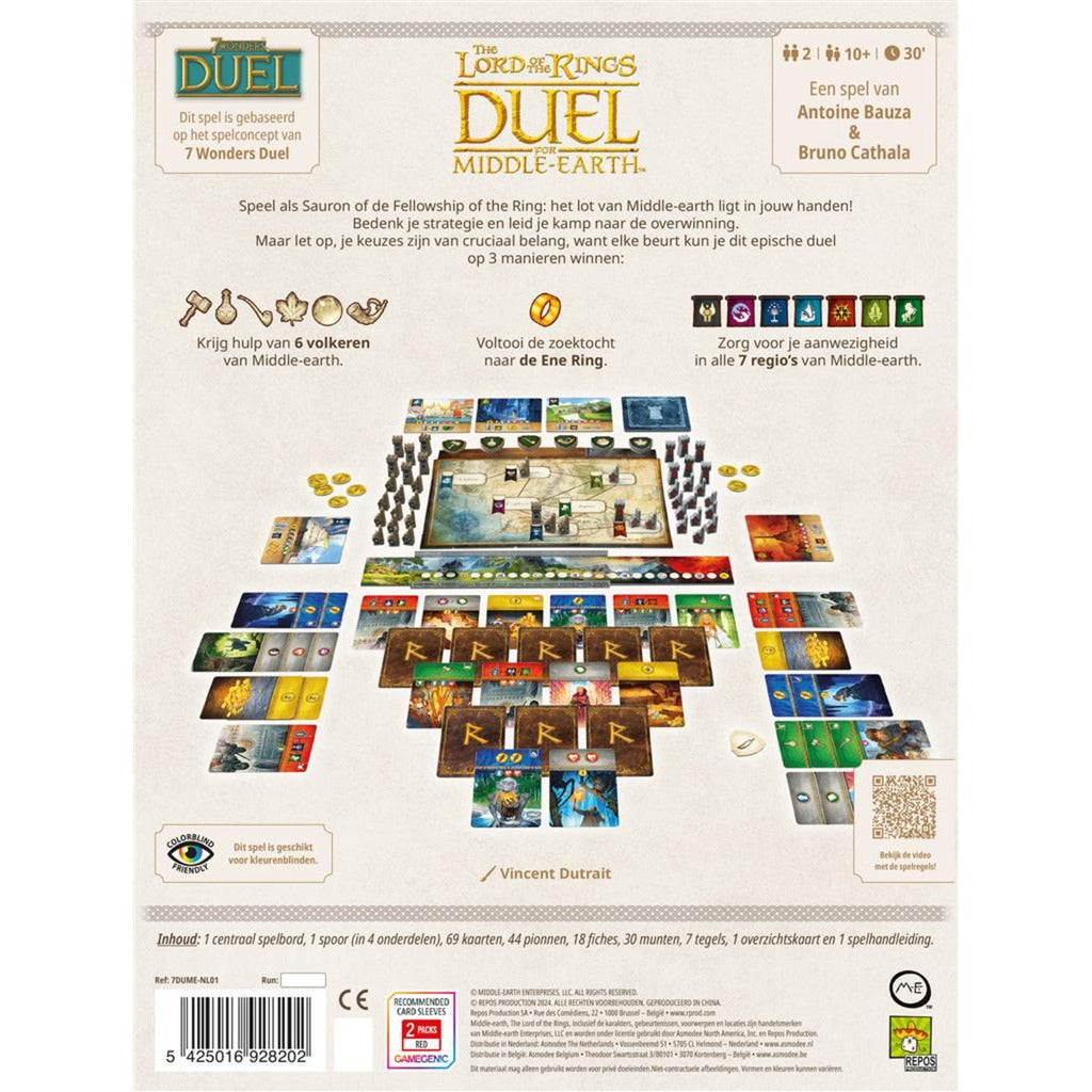 Asmodee Ringenes Herre - duel for Middle Earth - Hollandsk kortspil
