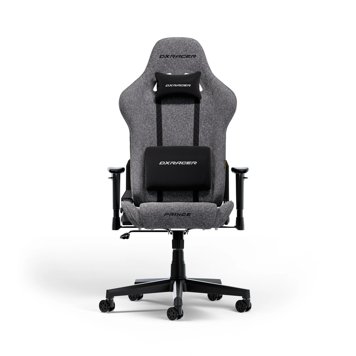 Dxracer prince l gaming stol i gråt stof (grå)