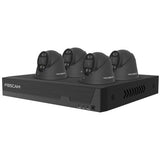Foscam poe kit fna108e-t4-2t sikkerhedskamerasæt (sort)