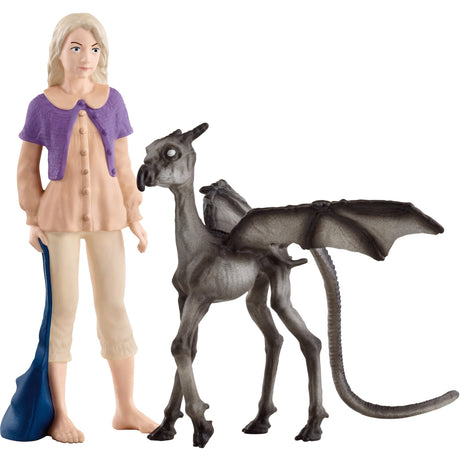 Schleich troldmandsverden - luna lovegood™ en terzieler - luna lovegood™ baby thestral - harry potter - 42636