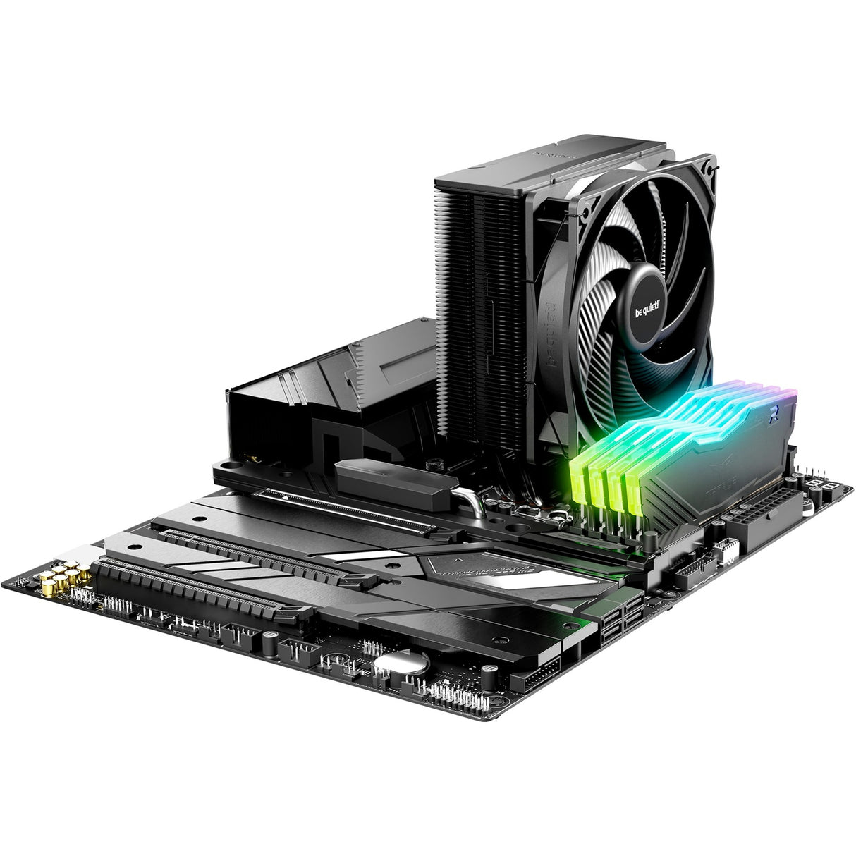 Vær stille! Pure Rock 3 sort CPU-køler (sort, 4-benet PWM blæserstik)