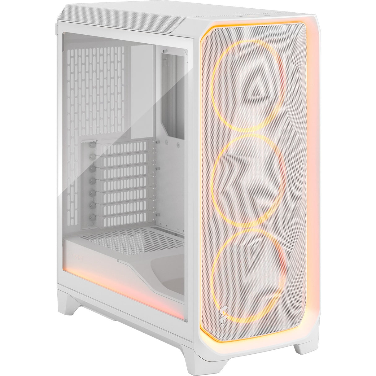 Fractal design meshify 3 ambience pro rgb midi tårnhus (hvid | 2x usb-a | 1x usb-c | rgb | hærdet glas)