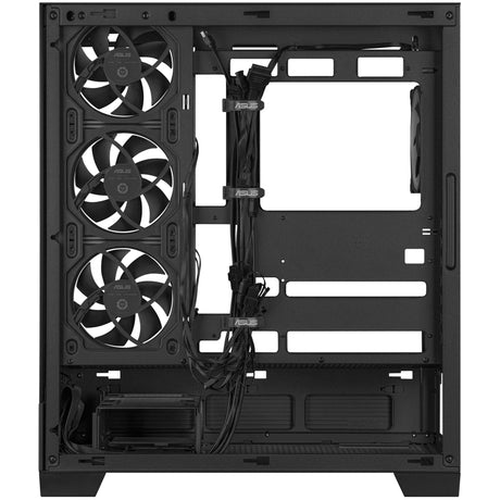 Asus a31 plus midi tårnhus (sort | 2x USB-A | 2x USB-C | hærdet glas)