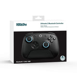 8bitdo ultimate 2 bluetooth controller (sort, pc, switch 2, bluetooth usb-c 2,4 ghz)