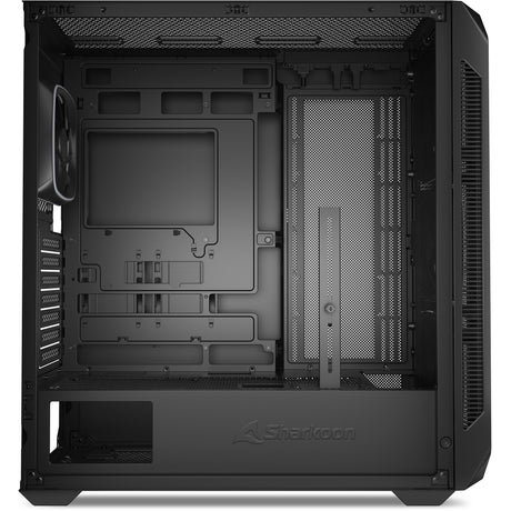 Sharkoon ak5m rgb midi tårnhus (sort | 2x usb-a | 1x usb-c | rgb | hærdet glas)