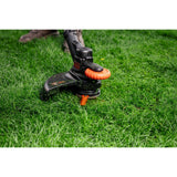 Black+decker 18v trimmer med 2 knive og batteri græstrimmer (sort orange, 25 cm, batteri inkluderet)