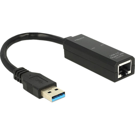 Delock-adapter USB 3.0 > gigabit LAN (sort, 62616)