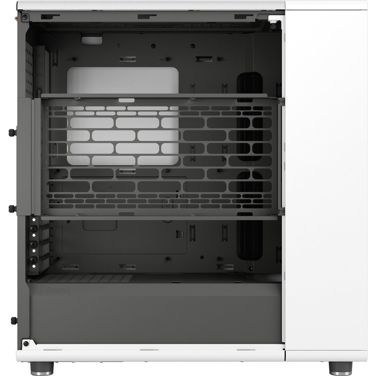Fractal design nord midi tårnhus (hvid træfarve | 2x USB-A | 1x USB-C)
