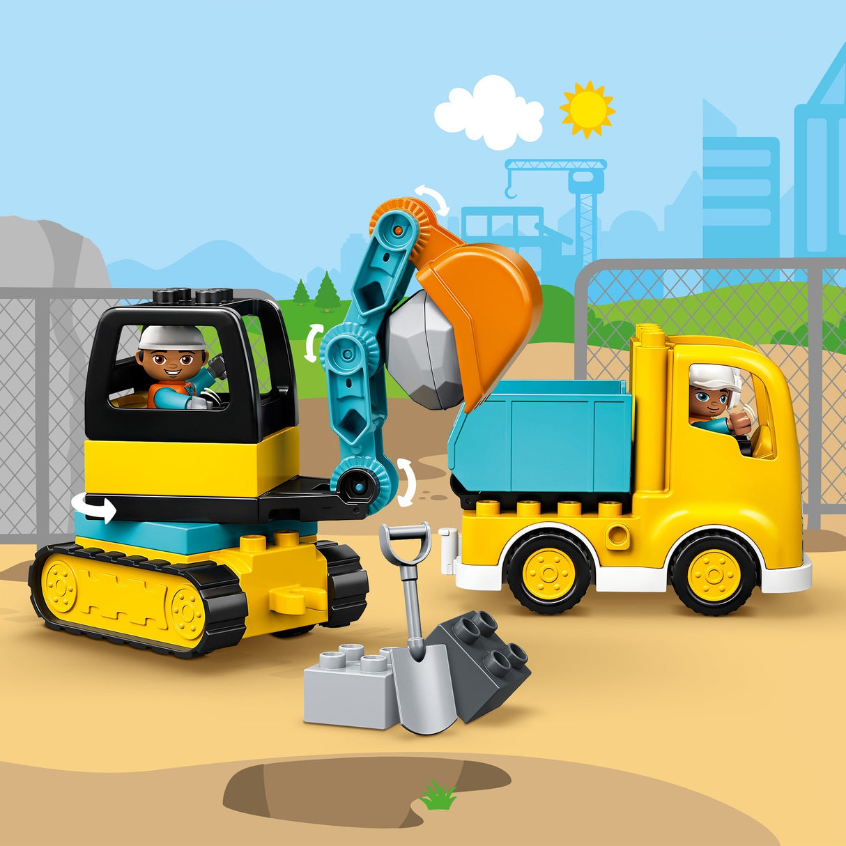 Lego duplo lastbil bæltegraver 10931