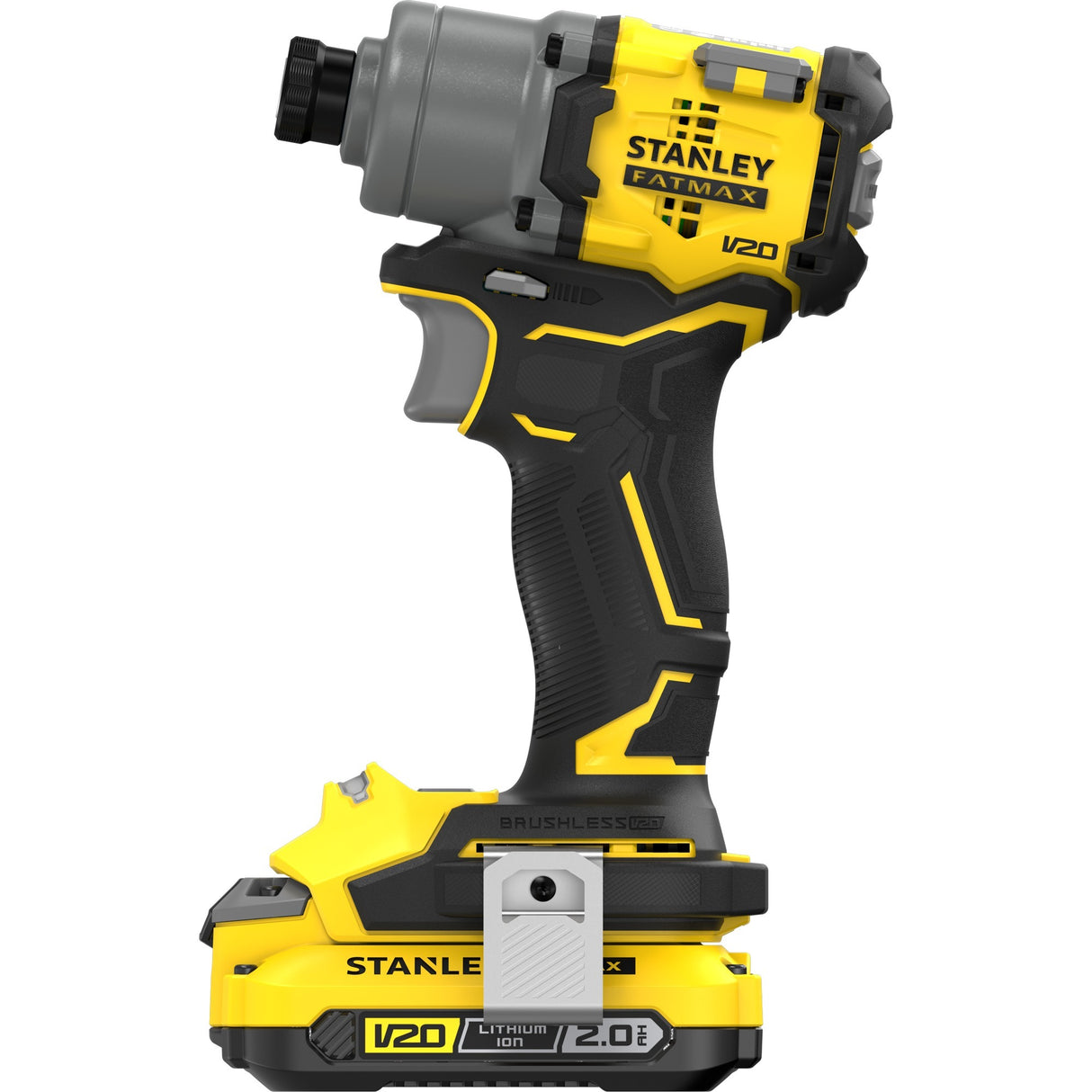 Stanley v20 18v børsteløs slagdriver (gul sort, etui, 2 batterier og oplader inkluderet)
