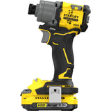 Stanley v20 18v børsteløs slagdriver (gul sort, etui, 2 batterier og oplader inkluderet)