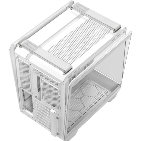 Asus tuf gaming gt502 horizon argb midi tårnhus (hvid | 3x usb-a | 1x usb-c | hærdet glas)