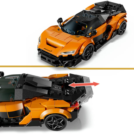 Lego ® speed champions mclaren w1 – de echte supercar met 1 minifiguur - raceauto - 77257