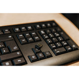 Cherry kw 3000 tastatur (sort, eu-layout (qwerty), gummikuppel, 100%, 2,4ghz)