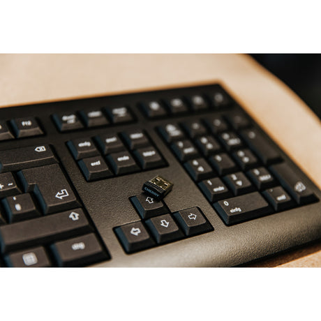 Cherry kw 3000, tastatur (sort, eu-layout (qwerty), gummikuppel, 2,4ghz)