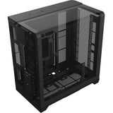 Thermaltake view 390 air midi tårnhus (sort | 2x USB-A | 1x USB-C | hærdet glas)