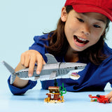 Lego glubsk haj med skattekiste byggelegetøj (31381)