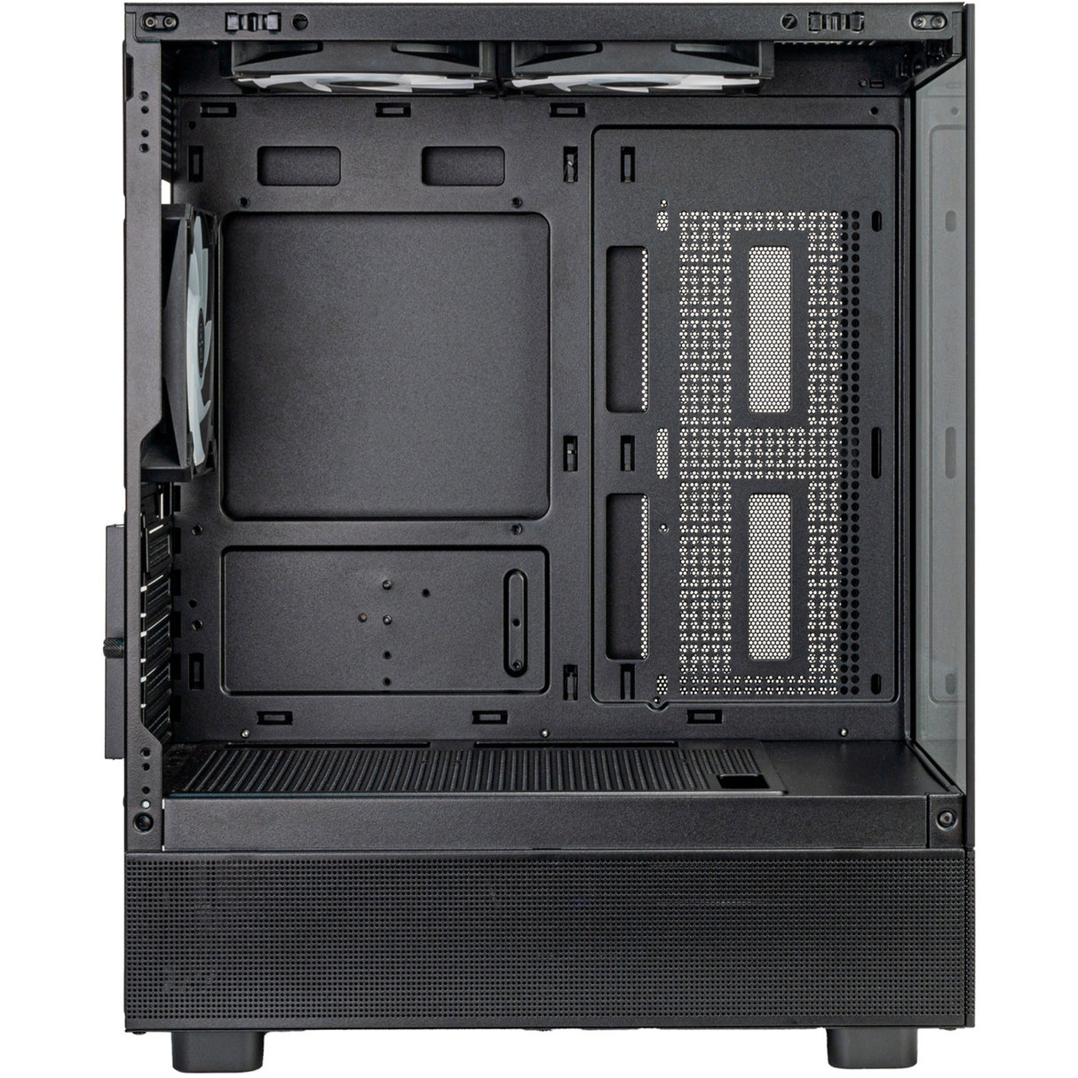Silverstone lucid 04 mini tårnhus (sort | 2x USB-A | 1x USB-C | RGB | hærdet glas)