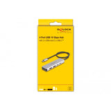 Delock USB 10 Gbps USB-C hub USB hub (grå, 2x USB-A 3.2 (10 Gbit s), 2x USB-C 3.2 (10 Gbit s))
