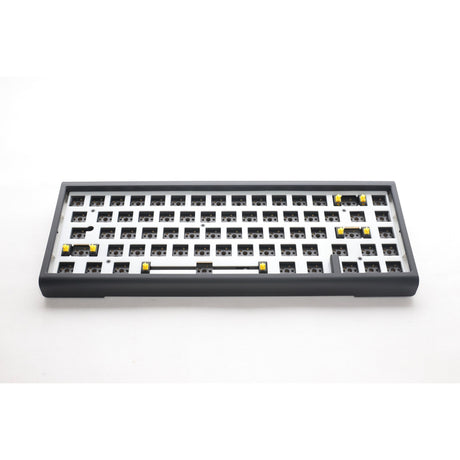 Ducky projected tinker 65 med qmk via rgb mekanisk tastatur (sort, us layout (qwerty), 65%, barebone. rgb lysdioder, hot-swappable, pakningsmontering)