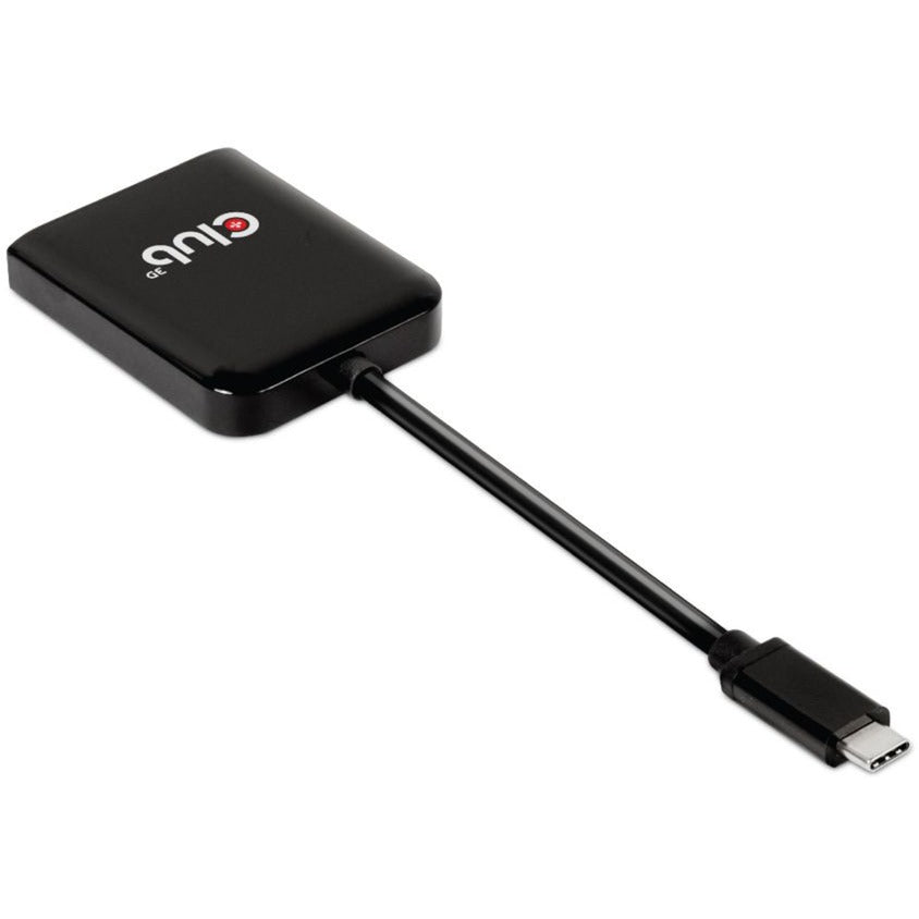 Club 3D USB 3.2 Gen2 Type-C (DP Alt-Mode) til DisplayPort Dual Monitor 4K60Hz M F MST Hub DisplayPort Splitter (sort)