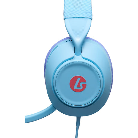 Powera Lucidsound LS10 Wired Gaming Headset - Ocean Waves Over-Ear Gaming Headset (Lyseblå Lilla, Playstation 5, Playstation 4, Xbox Series