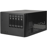 Silverstone sst-cs351 mini tårnhus (sort | 2x USB-A | 1x USB-C)