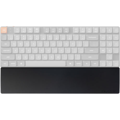 Keychron Silikone håndledsstøtte til K1 SE K1 Pro K1 Max K13 Pro K13 Max K1 V6 håndledsstøtte (sort, lav profil)