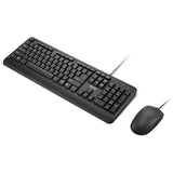 Lenovo 160 kablet combo desktop sæt (sort, amerikansk layout (QWERTY), 100 %, USB-A, 1.600 dpi)