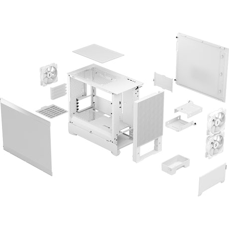 Fractal design pop mini air rgb midi tårnhus (hvid | 2x usb-a | rgb | vindue)