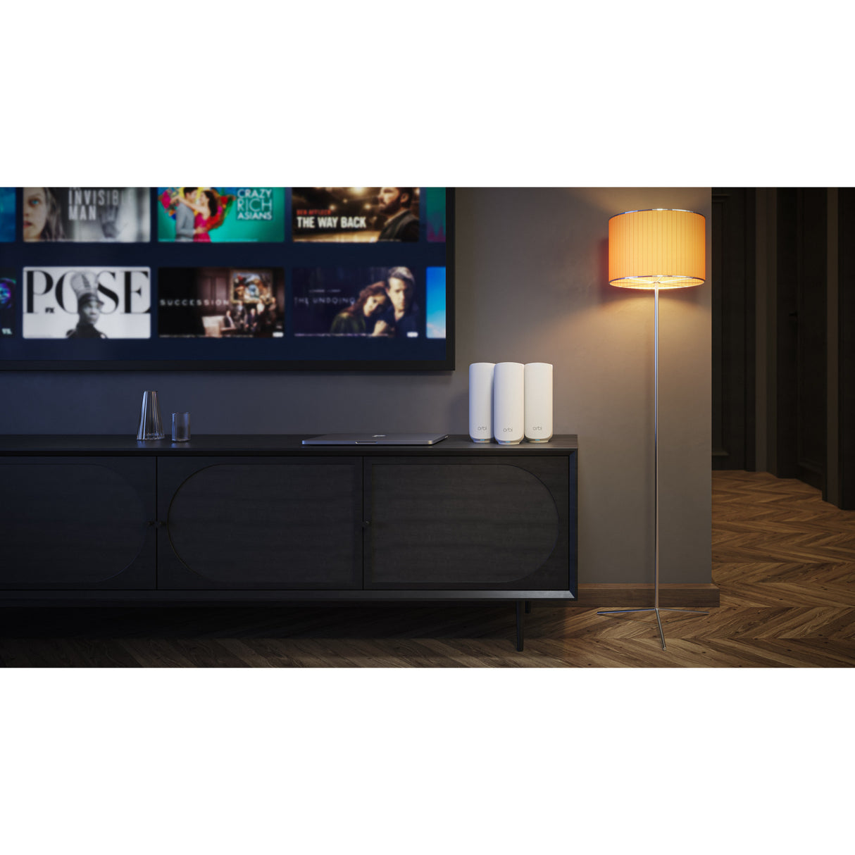 Netgear Orbi 370 WiFi mesh system, dual-band WiFi 7 mesh system, 3 styks mesh router (hvid, 1x Orbi WiFi 7 router (RBE371), 2x Orbi WiFi 7 satellitter (RBE370))