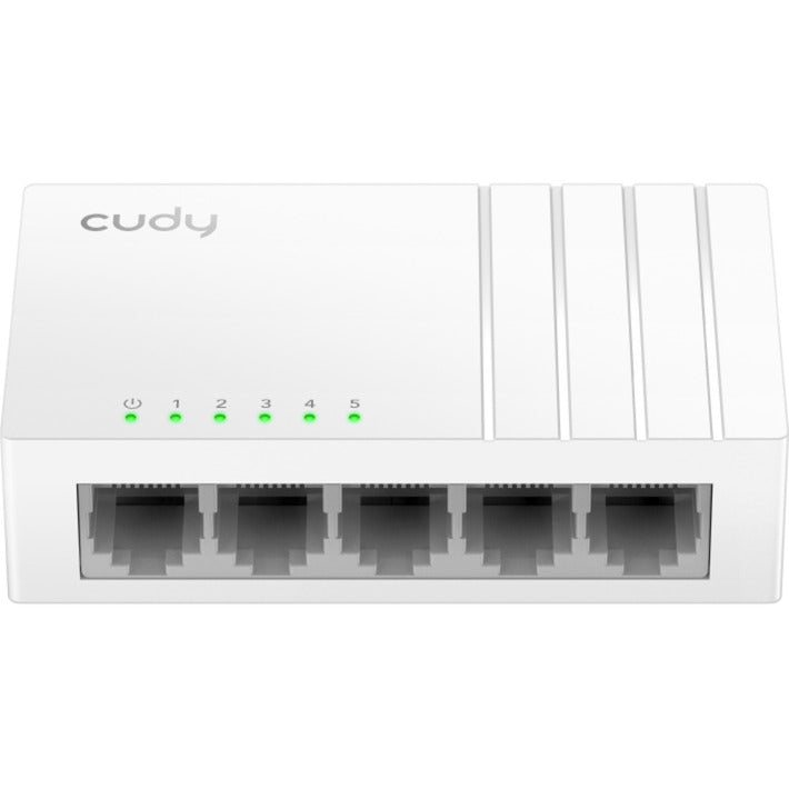Cudy 5-ports 10 100 mbps uadministreret switch (hvid)